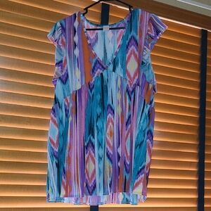 Colorful Geometric Women's Top